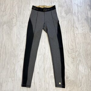 AURUM BLACK/GREY LEGGINGS XXS